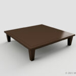 大きめなローテーブルの3Dモデル