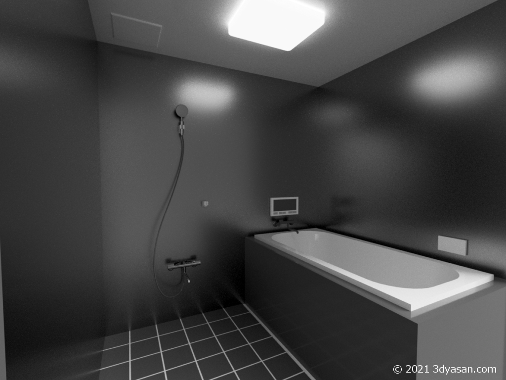 バスルームの3Dモデル