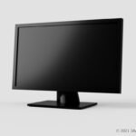 PCモニターの3Dモデル
