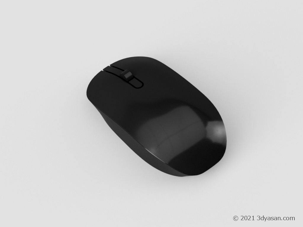 パソコンのマウスの3Dモデル
