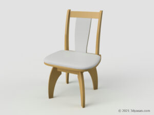 ダイニングチェアの3Dモデル