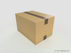 ダンボールの3Dモデル
