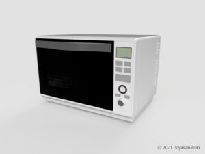 電子レンジの3Dモデル