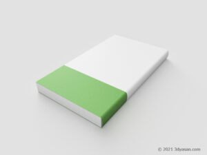 新書サイズの本の3Dモデル