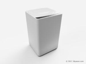 縦型洗濯機の3Dモデル