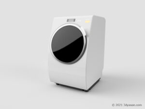 ドラム式洗濯機の3Dモデル
