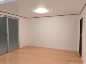 6畳の部屋の3Dモデル