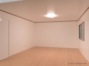 10畳の部屋の3Dモデル
