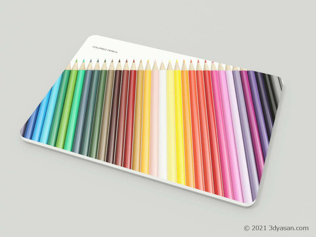 色鉛筆36色セットの3Dモデル