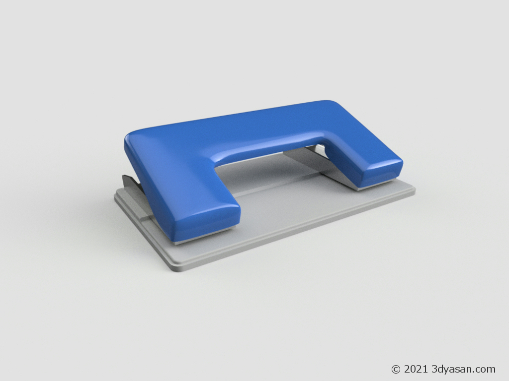 穴開けパンチの3Dモデル