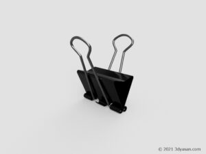 ダブルクリップの3Dモデル