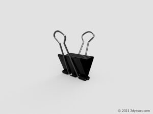 ダブルクリップの3Dモデル