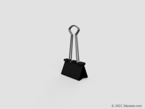 ダブルクリップの3Dモデル