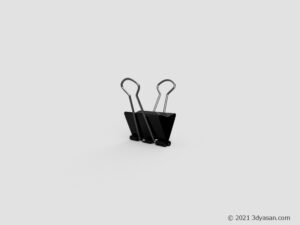 ダブルクリップの3Dモデル