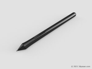 板タブレットのペンの3Dモデル