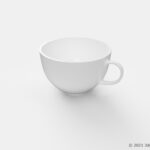 ティーカップの3Dモデル