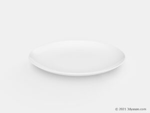 丸皿の3Dモデル