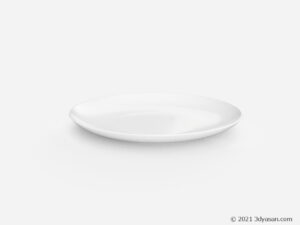 丸皿の3Dモデル