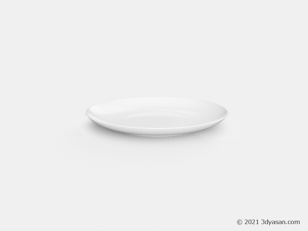 丸皿の3Dモデル