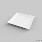 角皿の3Dモデル