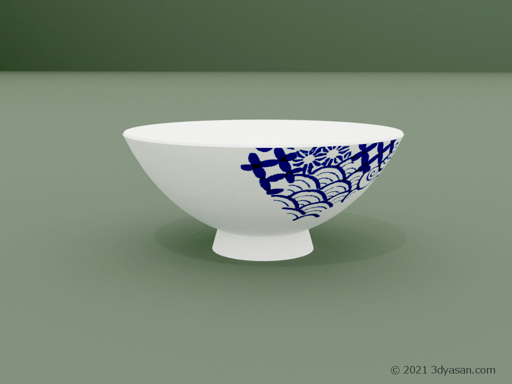 めし茶碗の3Dモデル