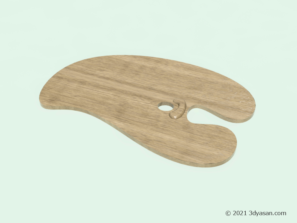 フランゼン型木製パレットの3Dモデル