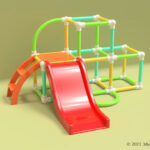子供向け室内用滑り台の3Dモデル