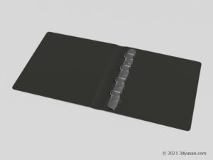 リングファイルの3Dモデル