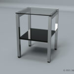 サイドテーブルの3Dモデル