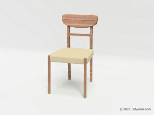 ダイニングチェアの3Dモデル