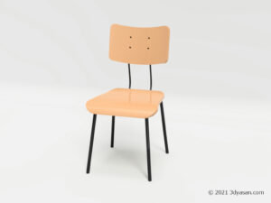 ダイニングチェアの3Dモデル