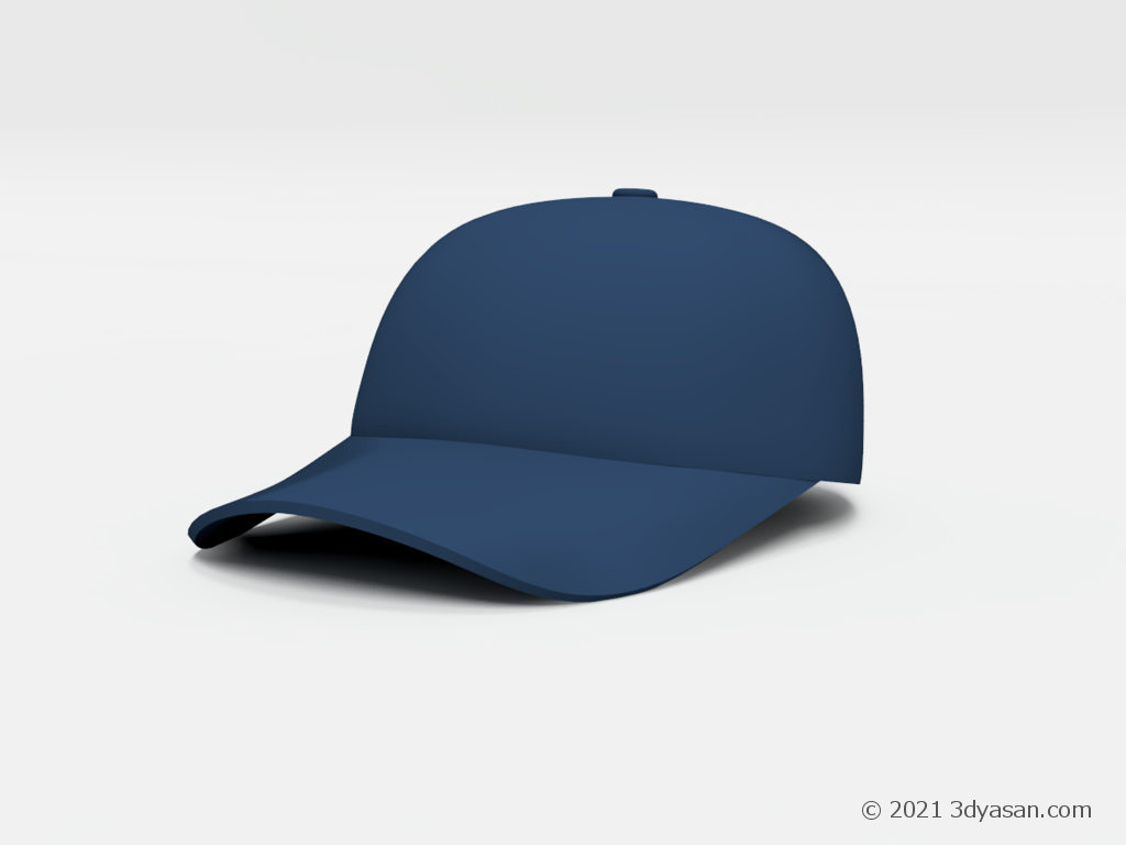 帽子（ベースボールキャップ）の3Dモデル