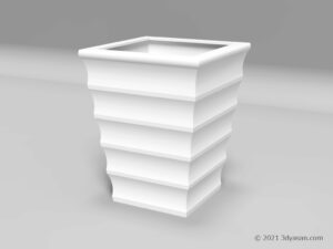 プランターの3Dモデル
