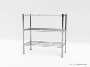 スチールラック(メタルラック)の3Dモデル