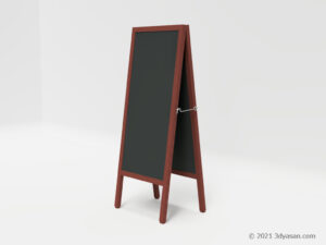 お店のメニューボードの3Dモデル