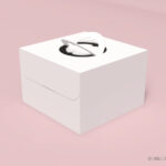 ホールケーキ用紙箱の3Dモデル