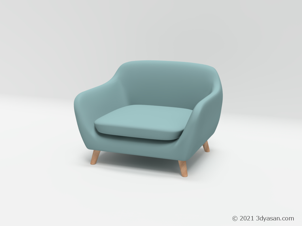 1人掛けソファの3Dモデル