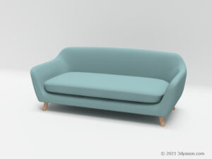 2人掛けソファの3Dモデル