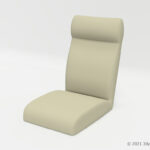 座椅子の3Dモデル