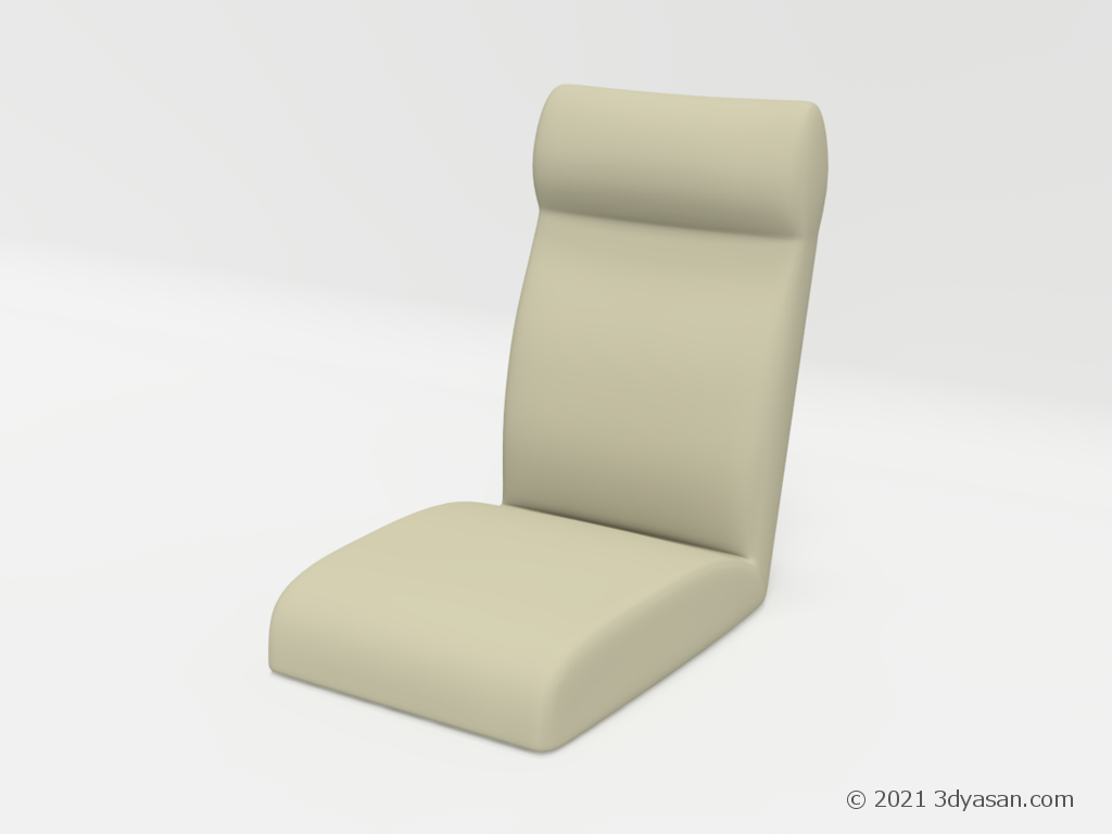 座椅子の3Dモデル