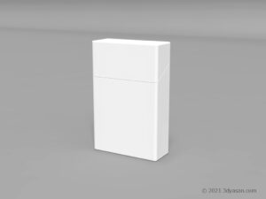 たばこの箱の3Dモデル