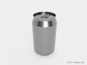 アルミ缶の3Dモデル