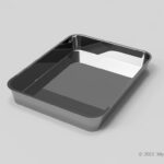 バット（トレー）の3Dモデル