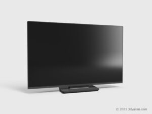 大きいテレビの3Dモデル