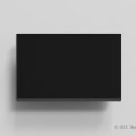 壁掛けテレビの3Dモデル