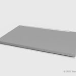 閉じたノートパソコンの3Dモデル