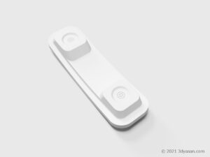 固定電話の受話器の3Dモデル