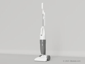 コードレス掃除機の3Dモデル