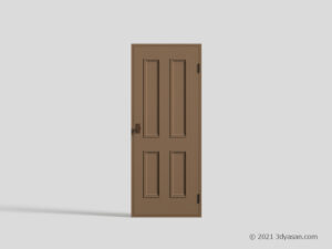 ドアの3Dモデル