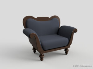 1人掛けソファの3Dモデル